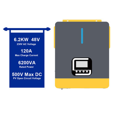 좋은 가격 6200w 48vdc 켜고 끄는 그리드 하이브리드 태양 순수 시노파 인버터 납산 배터리 온라인으로