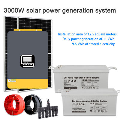 좋은 가격 2KW 가정용 온/오프 그리드 태양광 에너지 시스템 120V/220V/230V/240V 조절 전압 온라인으로