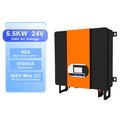 5500W 48V 5.5KW 230VAC 태양 전기 하이브리드 인버터 와이파이 모니터링 기능