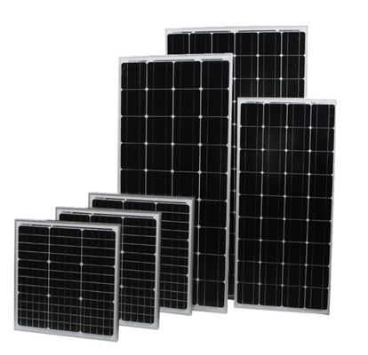 18V 24V 36V 48V 알루미늄 유리 태양 전지 패널 100w 딱딱한 태양 전지 패널 고성능