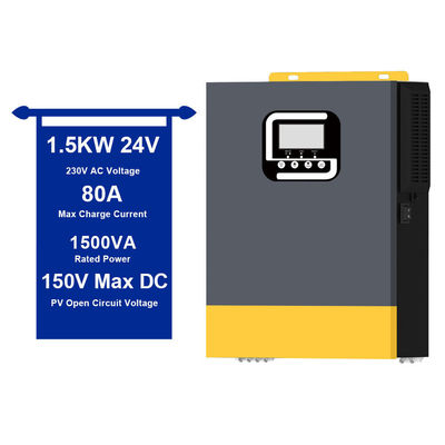 과부하 보호 1.5KVA 1500W 태양광 인버터 내장 40A MPPT 충전 컨트롤러