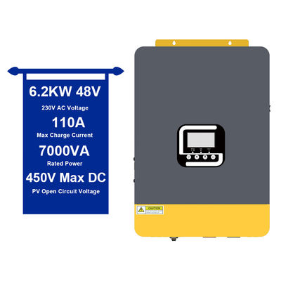 6200W 48VDC 가정용 태양광 인버터 순수 시노파 출력 과부하 보호