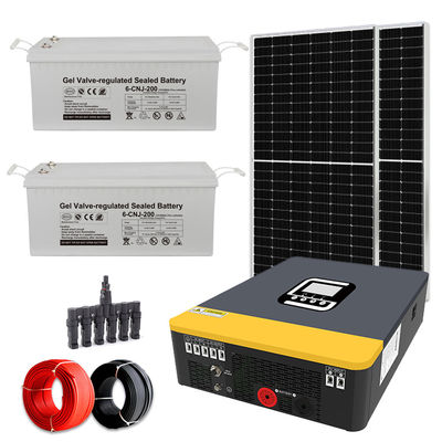 MPPT 컨트롤러와 함께 전용 100-240V 조절 전압 3KW 오프 그리드 태양 시스템