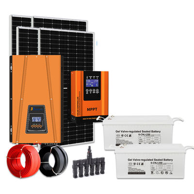 좋은 가격 GEL 배터리 5kW 전용 전력 전원 태양 전지 키트 CE Rhos Fcc 인증 온라인으로