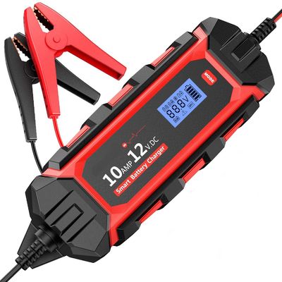 IP65 12V 10A 휴대용 자동차 배터리 충전기 1M 케이블 길이와 점프 시작