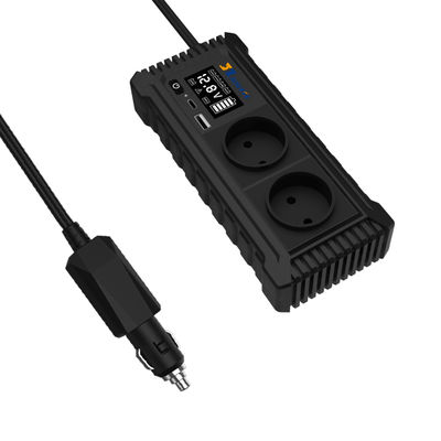 200W 휴대용 12V ~ 110V 220V 순수한 시노 웨이브 자동차 전원 인버터