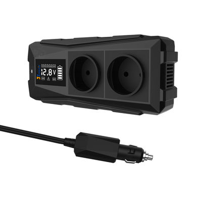 컴팩트 사이즈 300W 12V DC에서 AC 자동차 전원 인버터 수정 된 시노 파드 USB 및 과열 보호