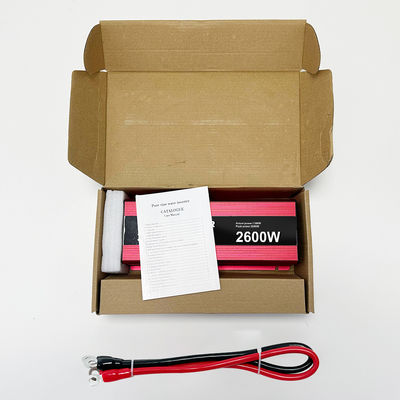 28.9CM*11.1CM*5.88CM 2600W 피크 12V 24V 48V 60V DC에서 AC 오프 그리드 전원 인버터 SDK 네트워크 장기적인 성능