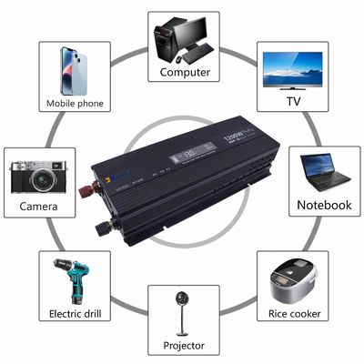 소프트웨어 재설계 지원 1200W 순수 시노파 인버터 12V/24V/48V 태양광 / 가정 / 자동차