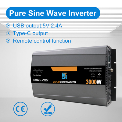 3000W 순수 시노파 태양광 인버터 12V/24V/48V DC에서 110V/220V AC