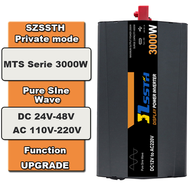 좋은 가격 3kW 순수 정현파 독립형 태양광 인버터 (12 / 24 / 48V to 110 / 220 / 230 / 240V) 온라인으로