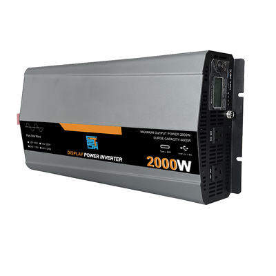 2000W 12V/24V ~ 110V/120V 순수 시노파 전력 태양 전지 인버터