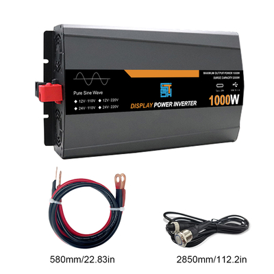 좋은 가격 1000W 순수 정현파 태양광 인버터 12V/24V 110V/120V 출력 온라인으로
