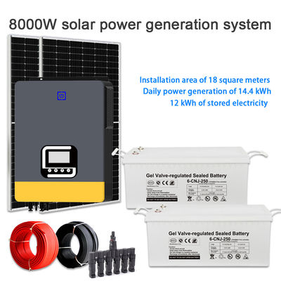 좋은 가격 High Efficiency 8KW Solar Energy System for Home – Multi-Voltage 100V to 240V Output 온라인으로