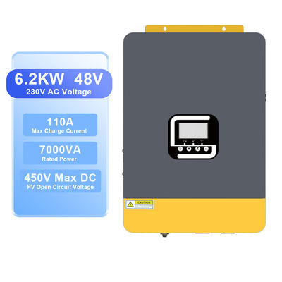 좋은 가격 LCD 디스플레이 태양광 인버터 6.2KVA 48V 태양광 하이브리드 인버터 순수 정현파 온 오프 그리드 인버터 MPPT 태양광 충전기 포함 온라인으로