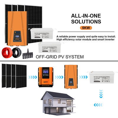 좋은 가격 Power with Peace of Mind: Certified 5KW Off-Grid Solar Kit Featuring Long-Lasting GEL Battery (Meets CE, RHOS, FCC Standards) 온라인으로