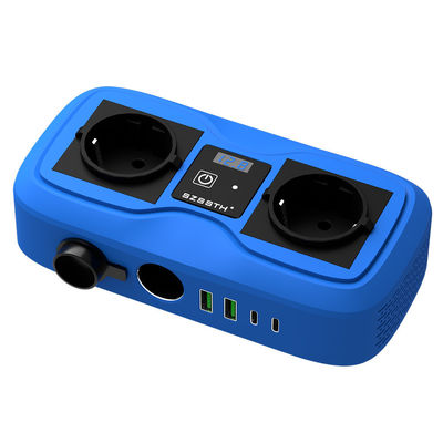 좋은 가격 200W 자동차 전력 인버터 LCD 디스플레이 및 이중 담배 불기 플러그, 2 개의 USB 포트 및 AC 소트, 12V ~ 220V 수정 된 사이스 웨이브 온라인으로