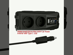300W 소형 12V ~ 110V 220V 자동차 전원 인버터 USB C 타입