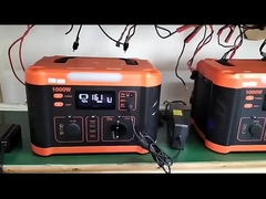 MPPT 1000 와트 전력 발전소 888wh 휴대용 백업 전력 발전소 LED 조명