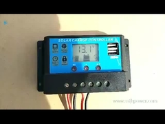 12V 24V 30A 20A 10 Amp PWM 태양 전지 제어기 2 USB 5V 2A MCU 제어기